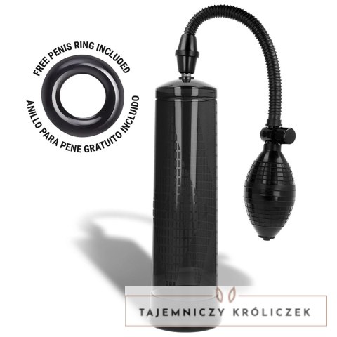 INTENSE Pump 02 czarna - system prożniowy, cylinder 20 cm, wskaźnik INTENSE
