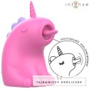 Intense Pinkie 360 - obrotowy stymulator z motywem jednorożca, fuksja INTENSE
