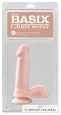 Pipedream Basix Classic Model z przyssawką cielisty 15,2 cm Basix Rubber Works