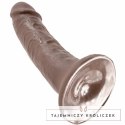 Pipedream King Cock model 6" brązowy 15,2 cm, mocna podstawa KING COCK