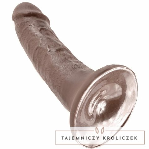 Pipedream King Cock model 6" brązowy 15,2 cm, mocna podstawa KING COCK