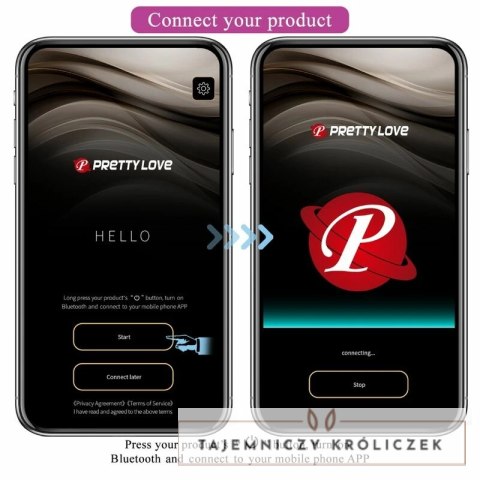 Pretty Love Casper - Fioletowy model zdalnie sterowany, 12 trybow pracy PRETTY LOVE