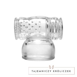 XR Brands Hummingbird - nakładka silikonowa do masażera, przezroczysta XR Brands
