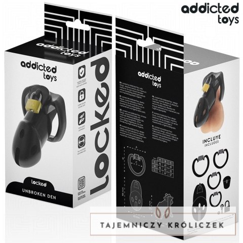 Addicted Toys Locked - system kontroli, klatka zabezpieczająca 9,8 cm ADDICTED