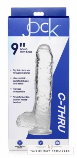 Curvetoys Jock C-Thru Transparent 25cm - model anatomiczny z przyssawką XR Brands