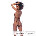 Mapale Chain Harness komplet dwuczęściowy L/XL czarny/złoty roż Mapale