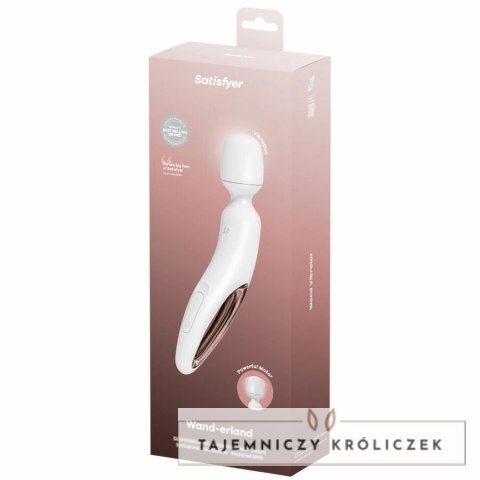 Satisfyer Wand-erland biały - masażer wibracyjny XXL, wodoodporny SATISFYER
