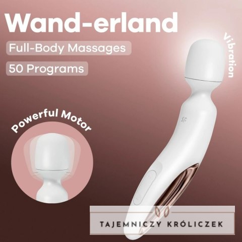 Satisfyer Wand-erland biały - masażer wibracyjny XXL, wodoodporny SATISFYER