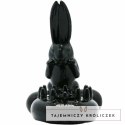 Baile Sweet Rabbit - silikonowy pierścień wibrujący z motywem krolika, czarny BAILE