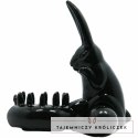 Baile Sweet Rabbit - silikonowy pierścień wibrujący z motywem krolika, czarny BAILE