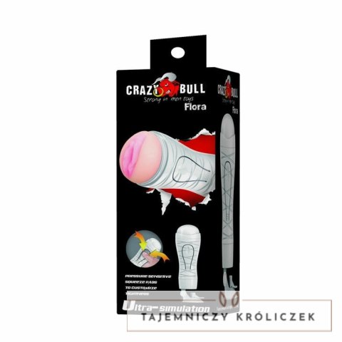 Crazy Bull Flora - system intymny z bazą ssącą, 28,3 cm, TPR CRAZY BULL