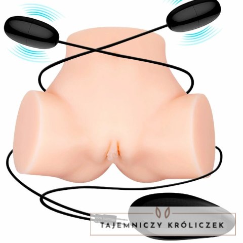 Crazy Bull Samantha - anatomiczny tors z funkcją wibracji, dwukanałowy CRAZY BULL