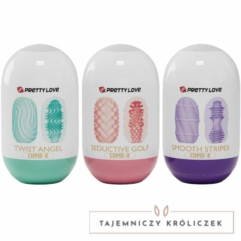 Pretty Love CUPID X - Zestaw 18 modeli intymnych o zrożnicowanej teksturze PRETTY LOVE