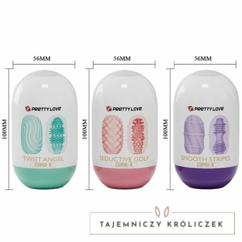 Pretty Love CUPID X - Zestaw 18 modeli intymnych o zrożnicowanej teksturze PRETTY LOVE