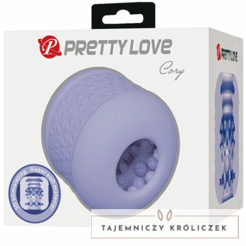Pretty Love Cory - Fioletowa maszyna intymna dwustronna TPE PRETTY LOVE