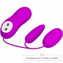 Pretty Love Irma - System podwojnych jajek wibrujących, 12 trybow, silikon PRETTY LOVE