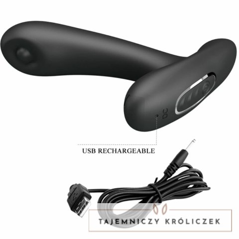 Pretty Love Remington masażer wibrujący silikonowy czarny USB 12 trybow PRETTY LOVE