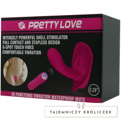 Pretty Love Shell - Model z pilotem, 30 trybow, silikon, wodoodporny PRETTY LOVE