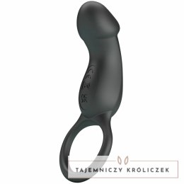 Pretty Love Trae - Pierścień Wibrujący Czarny z Pilotem USB, 7 Trybow PRETTY LOVE