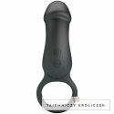Pretty Love Trae - Pierścień Wibrujący Czarny z Pilotem USB, 7 Trybow PRETTY LOVE