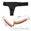 Baile Double Pleasure System z uprzężą, model 1002S, kolor naturalny BAILE