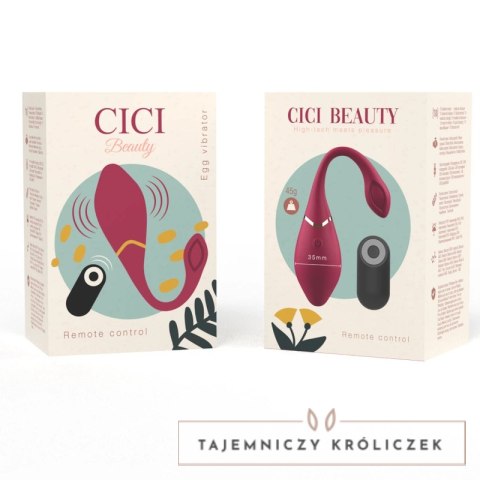 CICI Beauty EGG - silikonowy model zdalnie sterowany, wodoodporny, 10 trybow CICI BEAUTY