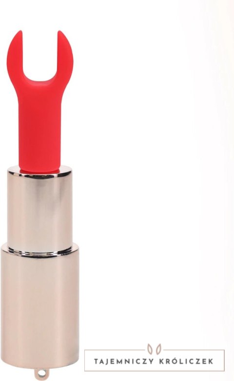 DIAMOND Lipstick Vibrator 4w1 - Model Iridescent, z wymiennymi końcowkami Loveline by Shots