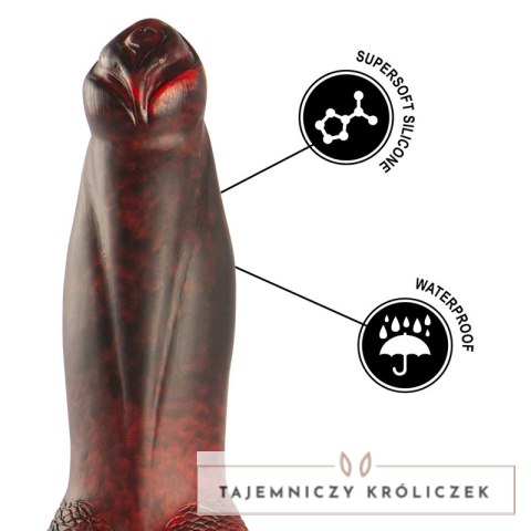 EPIC CYBERSILICOCK Prometheus Titan In Flames silikonowy model wibracyjny z pilotem USB EPIC
