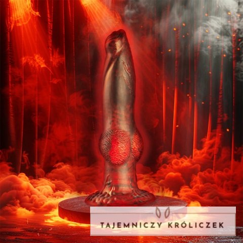 EPIC CYBERSILICOCK Prometheus Titan In Flames silikonowy model wibracyjny z pilotem USB EPIC