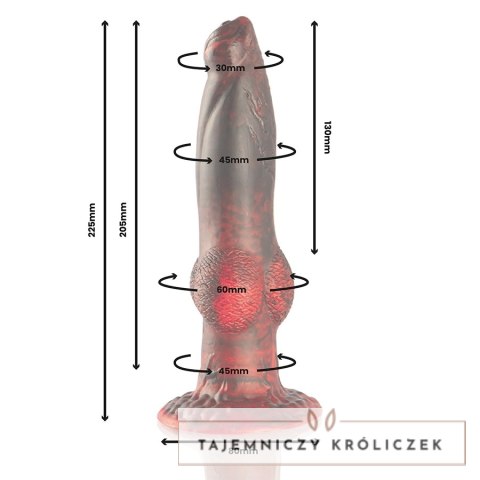 EPIC CYBERSILICOCK Prometheus Titan In Flames silikonowy model wibracyjny z pilotem USB EPIC