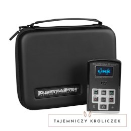 ElectraStim Linx - dwukanałowy stymulator prądowy, czarny, aplikacja ElectraStim