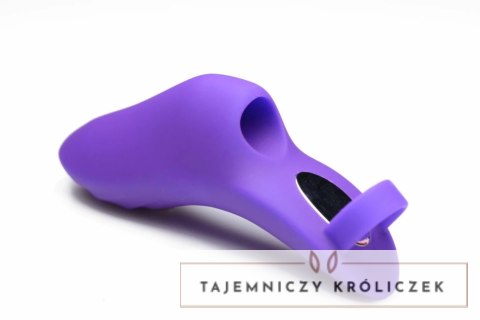 FRISKY Finger Bang Her Pro Pierścieniowy Wibrator do Palca Fioletowy XR Brands