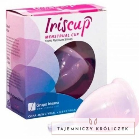 IrisCup Duży Kubeczek Menstruacyjny Rożowy + Torba Sterylizująca IRISCUP