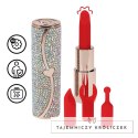 Loveline Sparkle Lipstick Vibrator Iridescent - Stylowy model z 4 nakładkami Loveline by Shots