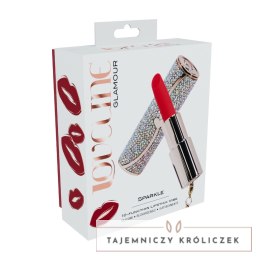 Loveline Sparkle Lipstick Vibrator Iridescent - Stylowy model z 4 nakładkami Loveline by Shots