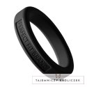 Perfect Fit Hefty Ring Classic silikonowy pierścień 4,4 cm czarny PerfectFitBrand