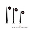 XR Brands Slim Tapered - Zestaw elastycznych stożkowych wtyczek, 3 szt. XR Brands