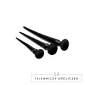 XR Brands Slim Tapered - Zestaw elastycznych stożkowych wtyczek, 3 szt. XR Brands