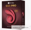 SVibe GIZI Pro Triple Stimulator Bordeaux - potrojna technologia masażu Snail Vibe