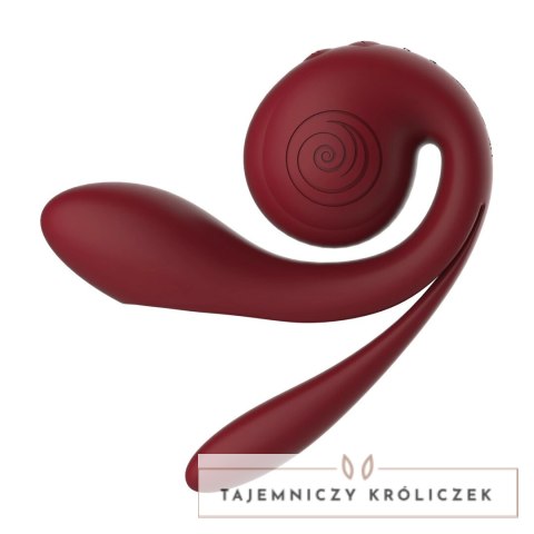 SVibe GIZI Pro Triple Stimulator Bordeaux - potrojna technologia masażu Snail Vibe