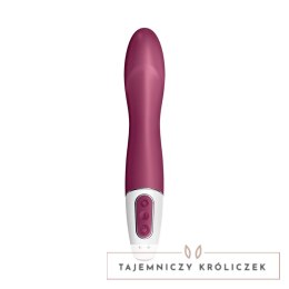 Satisfyer Big Heat zakrzywiony wibrator z funkcją podgrzewania Bluetooth Satisfyer