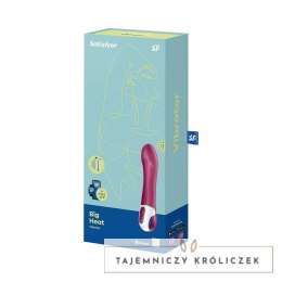 Satisfyer Big Heat zakrzywiony wibrator z funkcją podgrzewania Bluetooth Satisfyer