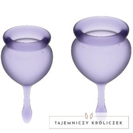 Satisfyer Feel Good Kubeczek Menstruacyjny Fioletowy 15ml+20ml Zestaw SATISFYER