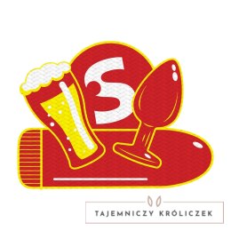 Shots Naszywka Woven Badge Motyw Imprezowy Piwo Korkowy S-Line by Shots