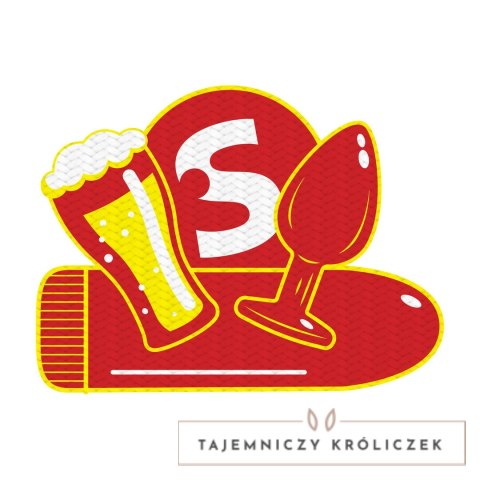 Shots Naszywka Woven Badge Motyw Imprezowy Piwo Korkowy S-Line by Shots
