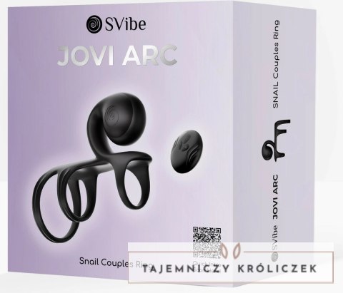 Snail Vibe Jovi Arc Noir Haze - Pierścień z systemem ArcFit, 3 rozmiary Snail Vibe