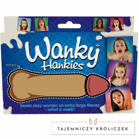 Spencer & Fleetwood Wanky Hankies - Zestaw 7 dużych ozdobnych chusteczek 33x33 cm Spencer & Fleetwood