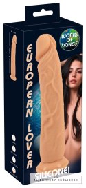 You2Toys European Lover Silicone model z przyssawką 23 cm czarny European Lover