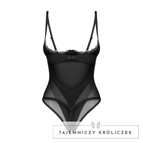 Obsessive Stelisa Body z odkrytymi plecami, czarne S/M Obsessive