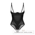 Obsessive Stelisa Body z odkrytymi plecami i otwartym krokiem L/XL czarne Obsessive